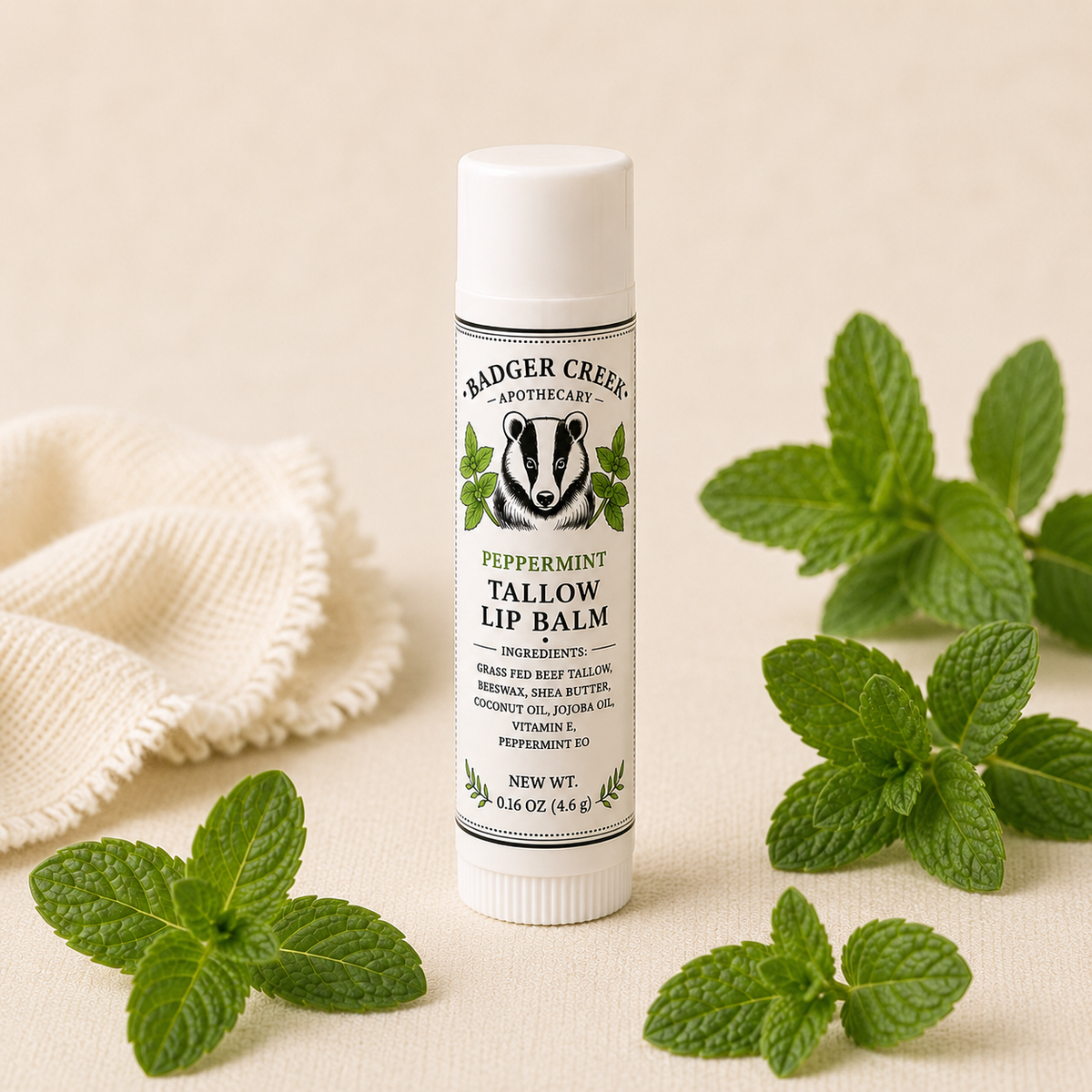Peppermint Tallow Lip Balm