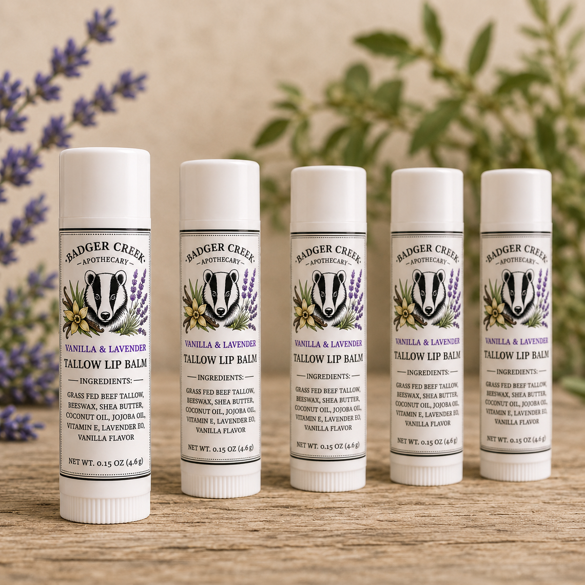 Vanilla & Lavender Tallow Lip Balm