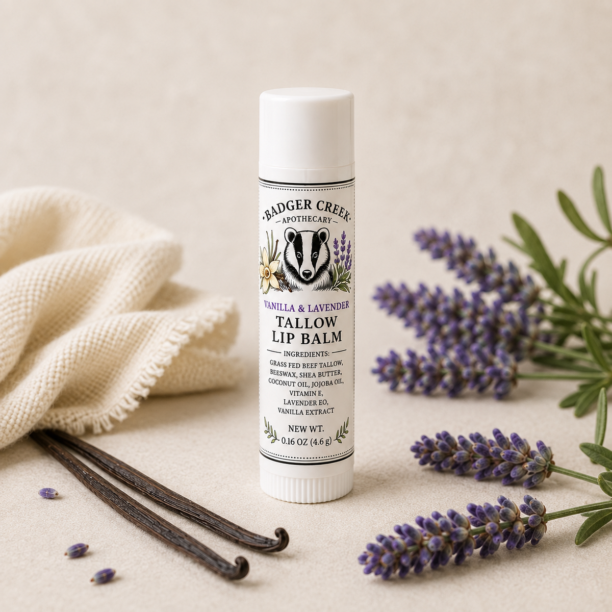 Vanilla & Lavender Tallow Lip Balm